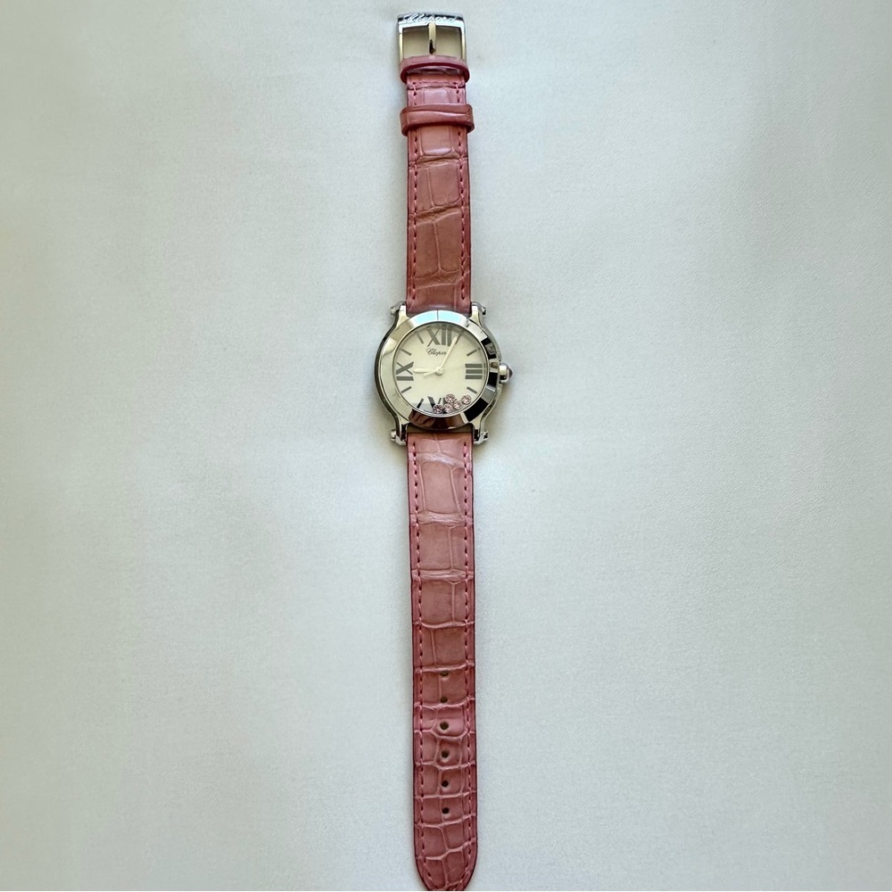 CHOPARD Wristwatch  Happy Sports 8509 Quartz Dial 5P Pink Sapphire Authe…